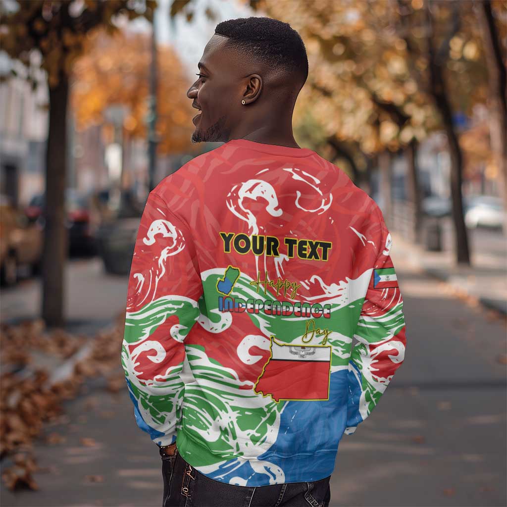 Equatorial Guinea Personalized Sweatshirt Happy Independence Day - African Pride