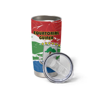 Equatorial Guinea Personalized Tumbler Cup Happy Independence Day - African Pride