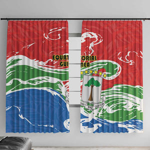 Equatorial Guinea Window Curtain Happy Independence Day - African Pride