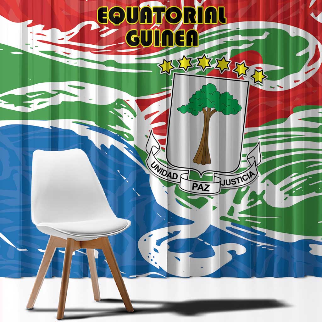 Equatorial Guinea Window Curtain Happy Independence Day - African Pride