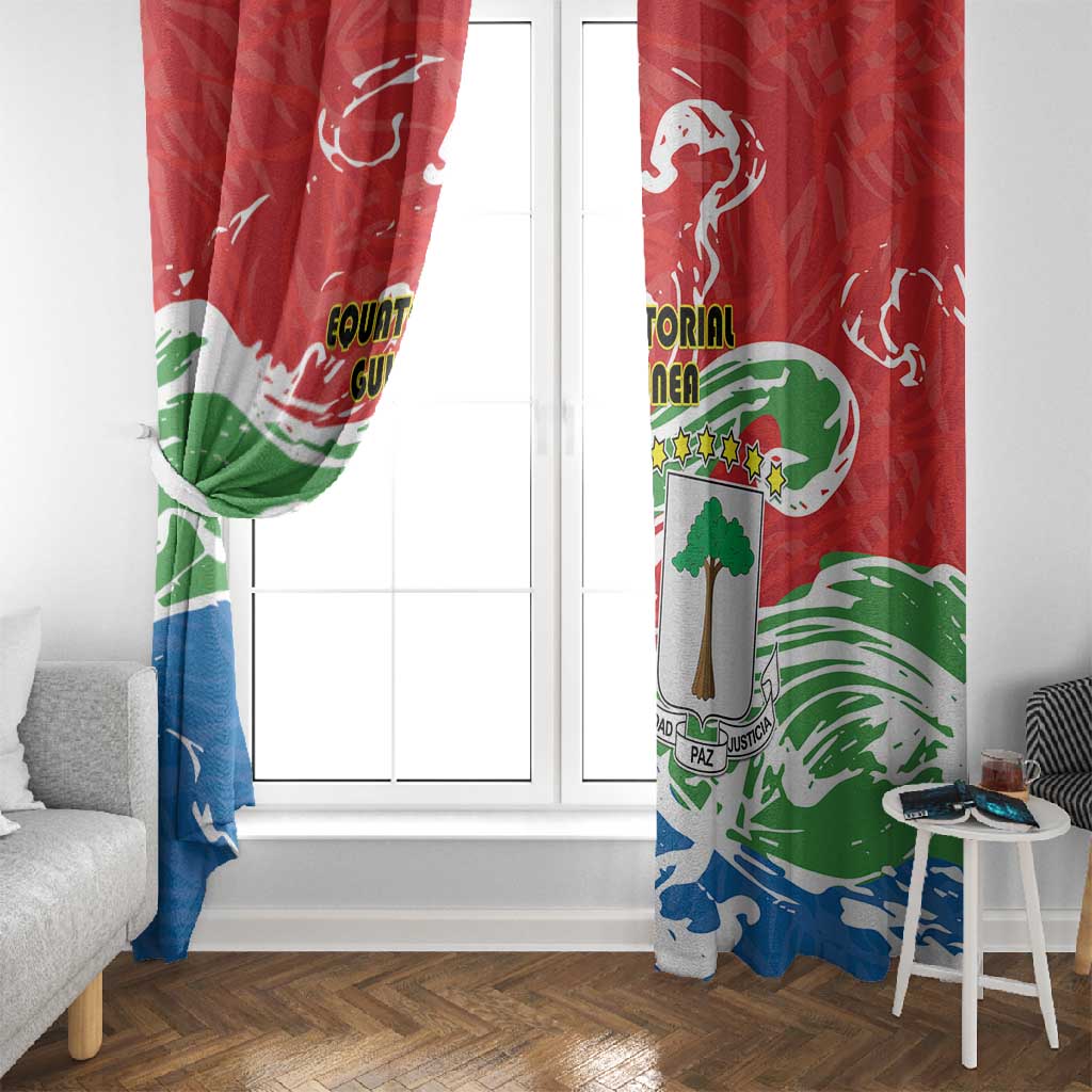 Equatorial Guinea Window Curtain Happy Independence Day - African Pride