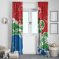 Equatorial Guinea Window Curtain Happy Independence Day - African Pride