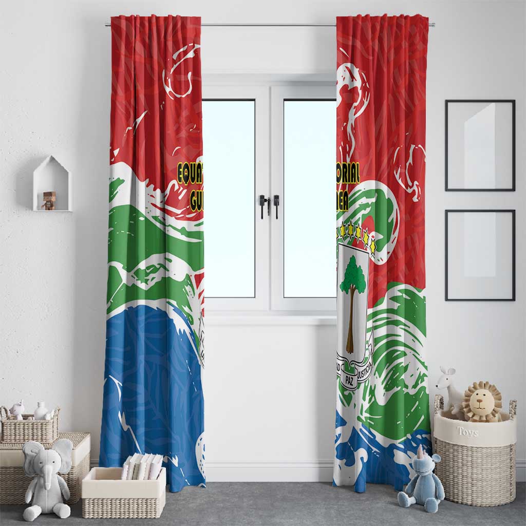 Equatorial Guinea Window Curtain Happy Independence Day - African Pride