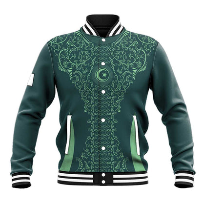 Algeria Football Custom Baseball Jacket Go Greens Go - African Pride