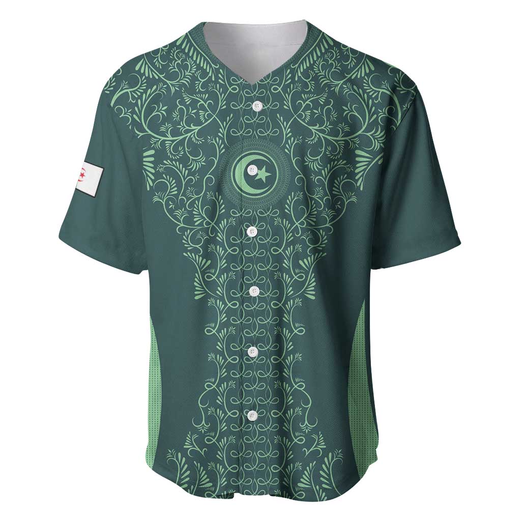 Algeria Football Custom Baseball Jersey Go Greens Go - African Pride