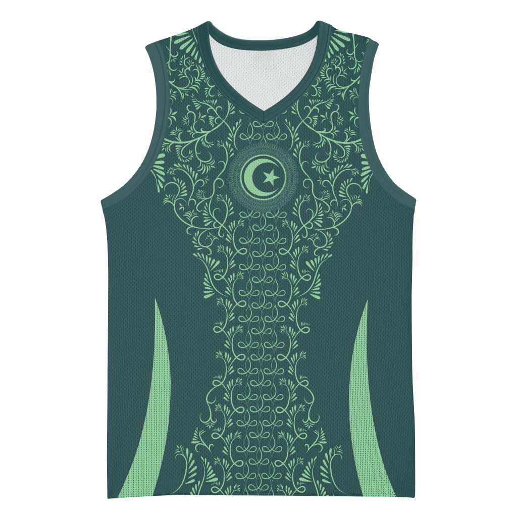 Algeria Football Custom Basketball Jersey Go Greens Go - African Pride