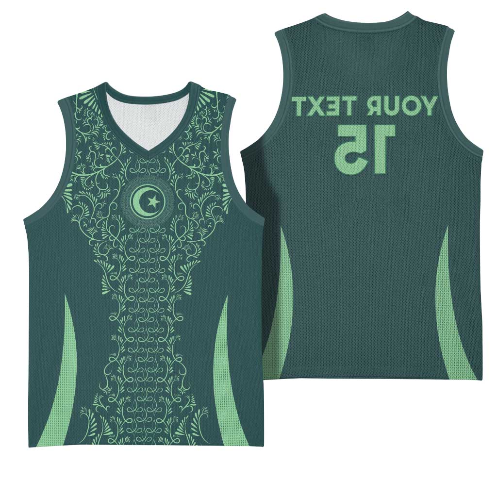 Algeria Football Custom Basketball Jersey Go Greens Go - African Pride