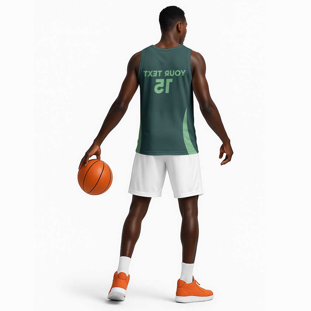 Algeria Football Custom Basketball Jersey Go Greens Go - African Pride
