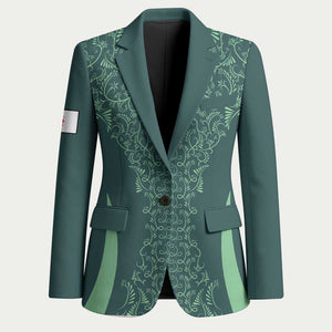Custom Algeria Football Blazer Come On Greens