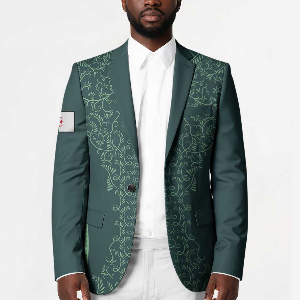 Custom Algeria Football Blazer Come On Greens