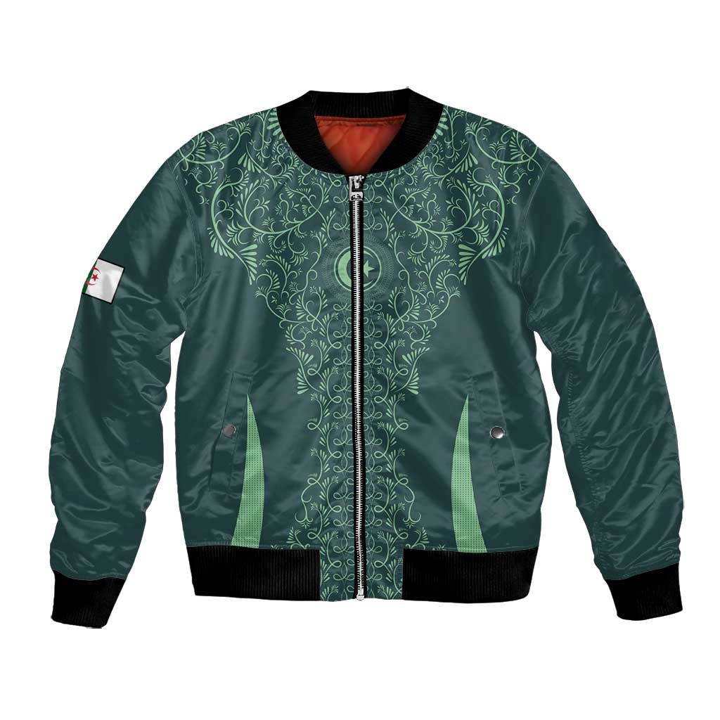 Algeria Football Custom Bomber Jacket Go Greens Go - African Pride