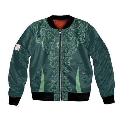 Algeria Football Custom Bomber Jacket Go Greens Go - African Pride