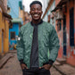 Algeria Football Custom Bomber Jacket Go Greens Go - African Pride