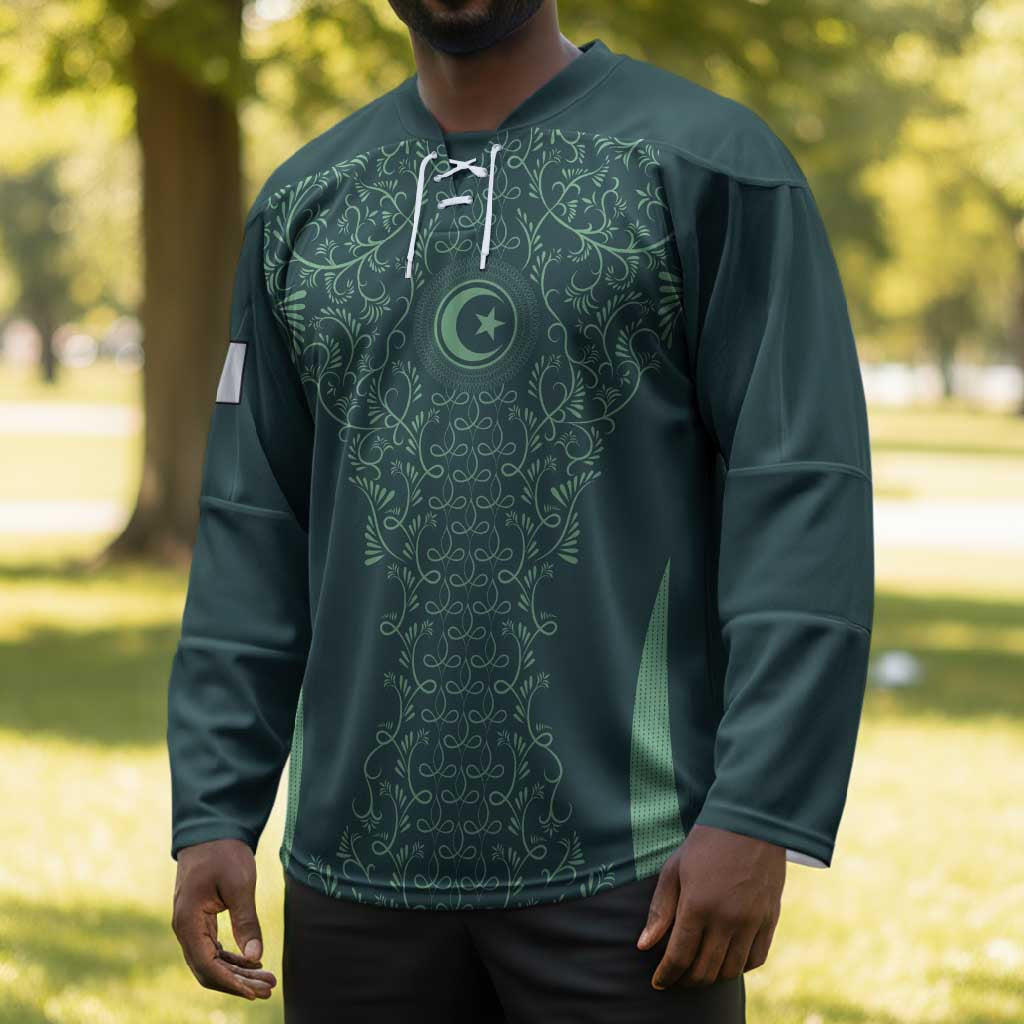 Custom Algeria Football Hockey Jersey Come On Greens