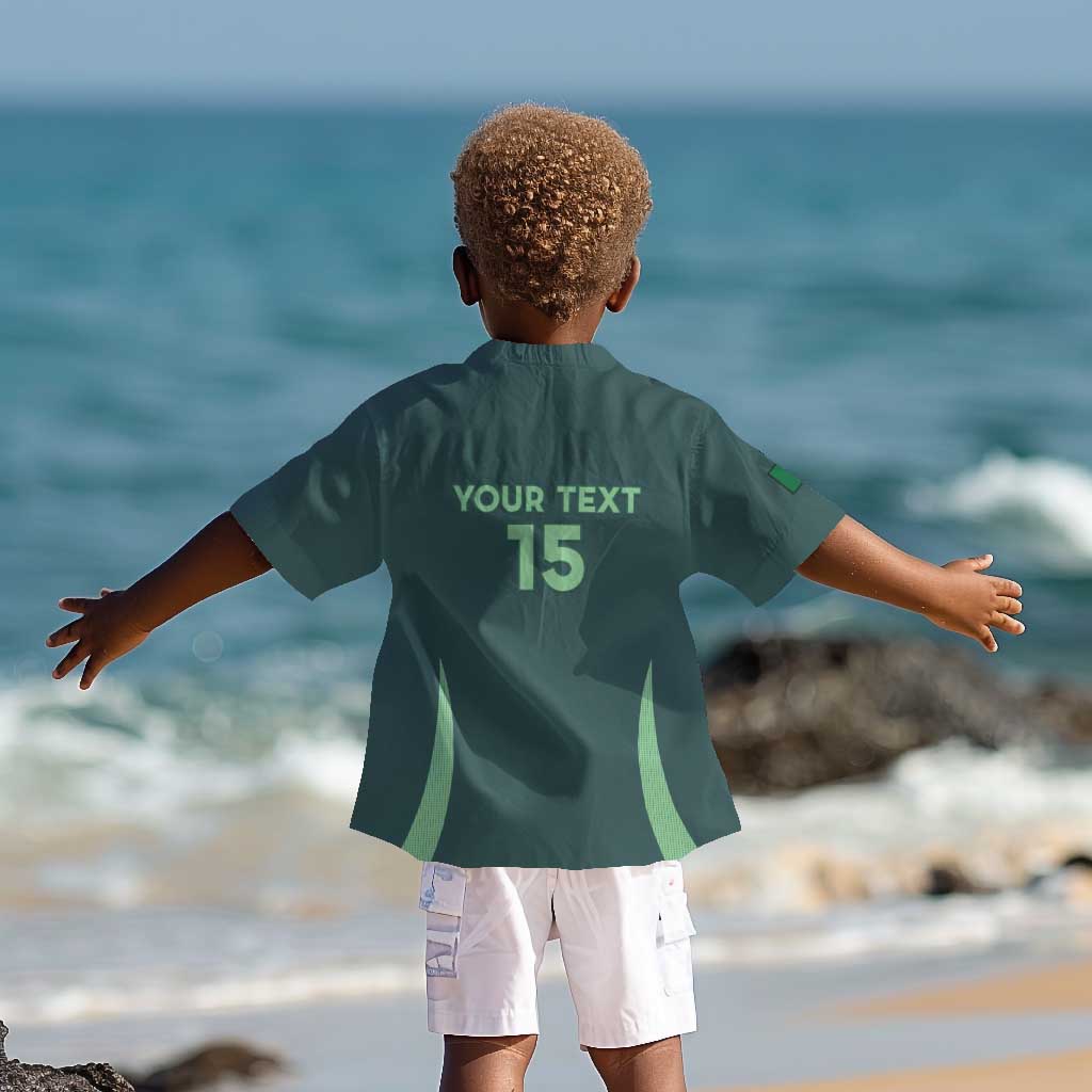 Algeria Football Custom Kid Hawaiian Shirt Go Greens Go - African Pride