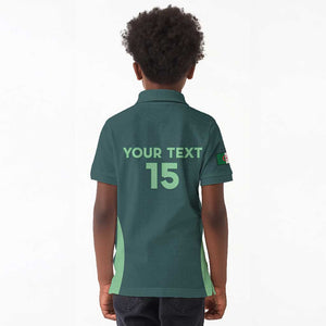 Algeria Football Custom Kid Polo Shirt Go Greens Go - African Pride