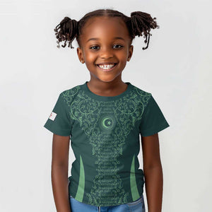 Algeria Football Custom Kid T shirt Go Greens Go - African Pride