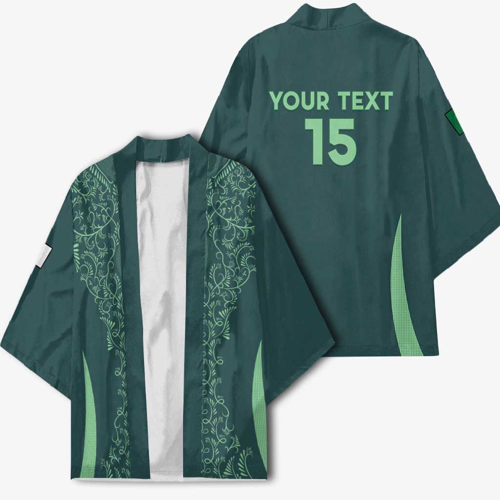 Custom Algeria Football Kimono Come On Greens