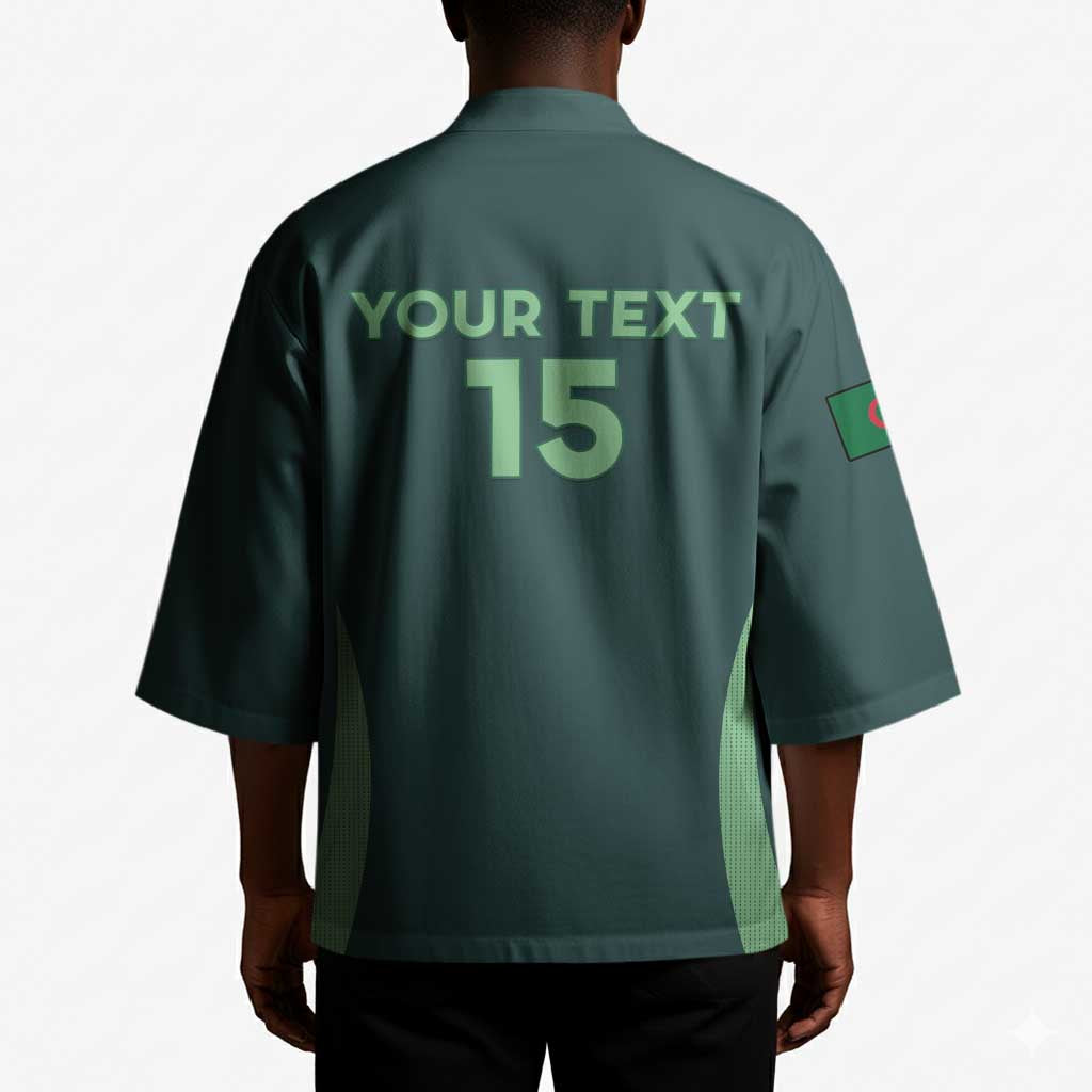 Custom Algeria Football Kimono Come On Greens