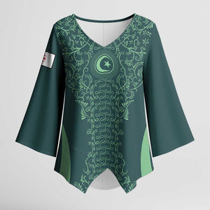 Custom Algeria Football Kimono Sleeve Blouse Come On Greens