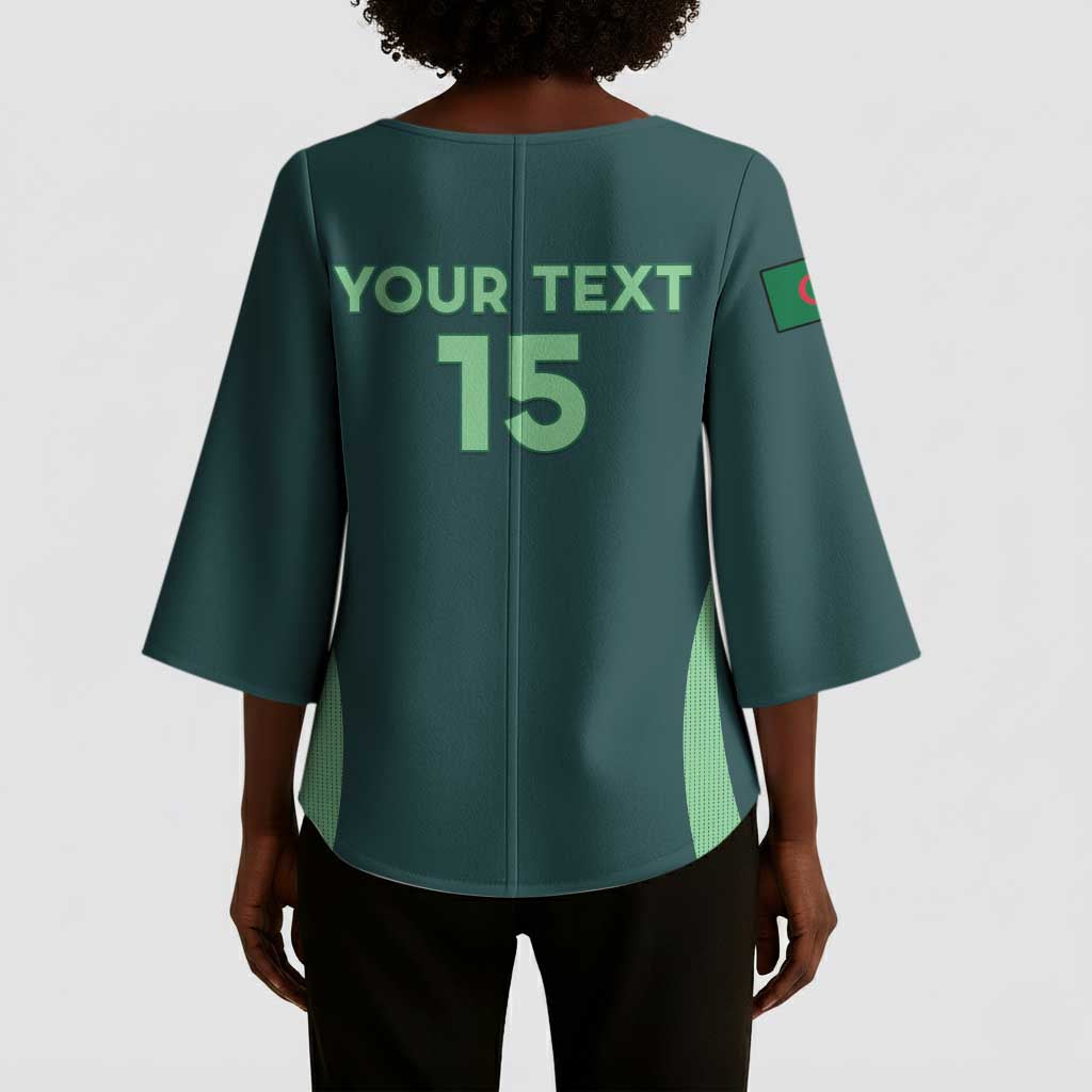 Custom Algeria Football Kimono Sleeve Blouse Come On Greens