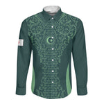 Algeria Football Custom Long Sleeve Button Shirt Go Greens Go - African Pride