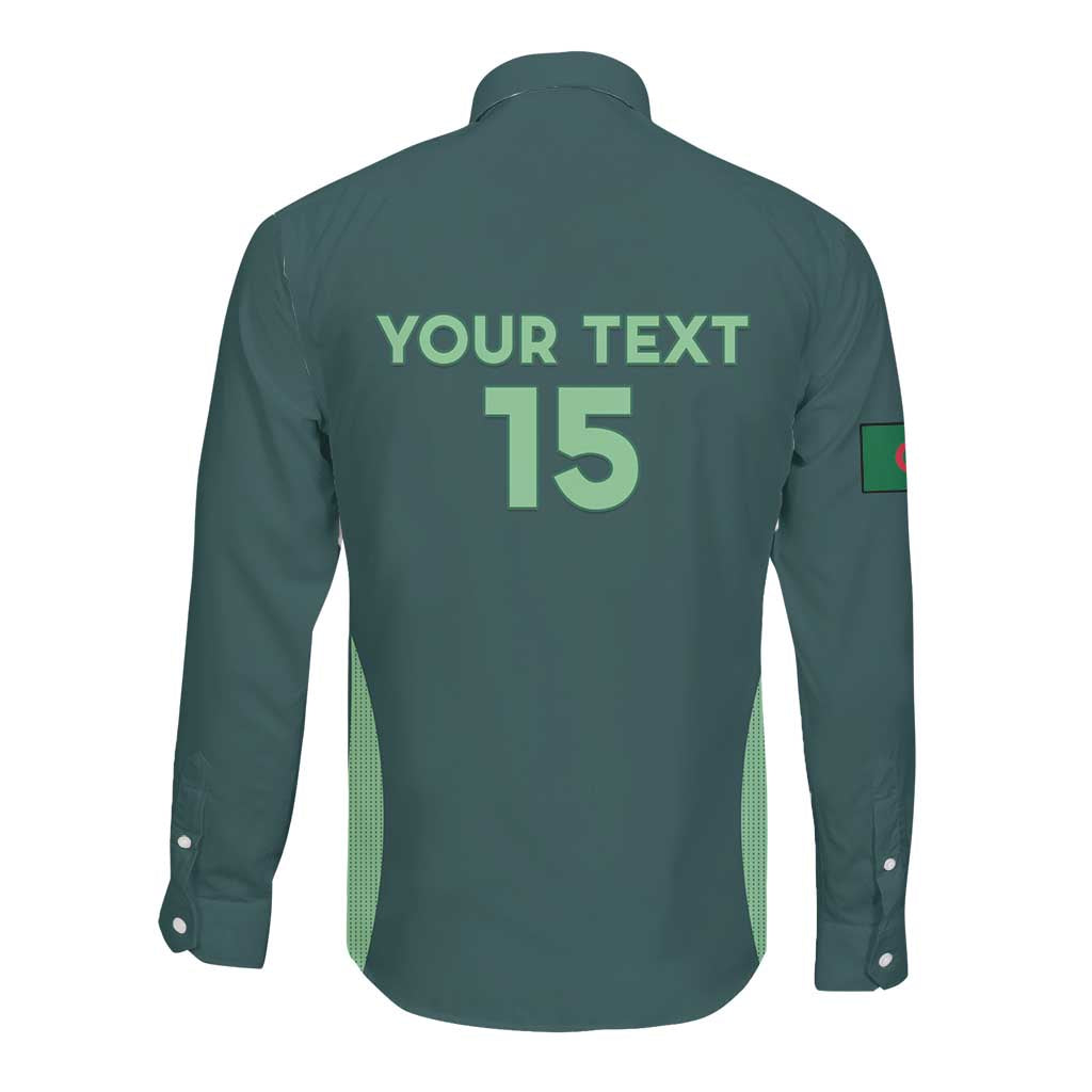 Algeria Football Custom Long Sleeve Button Shirt Go Greens Go - African Pride
