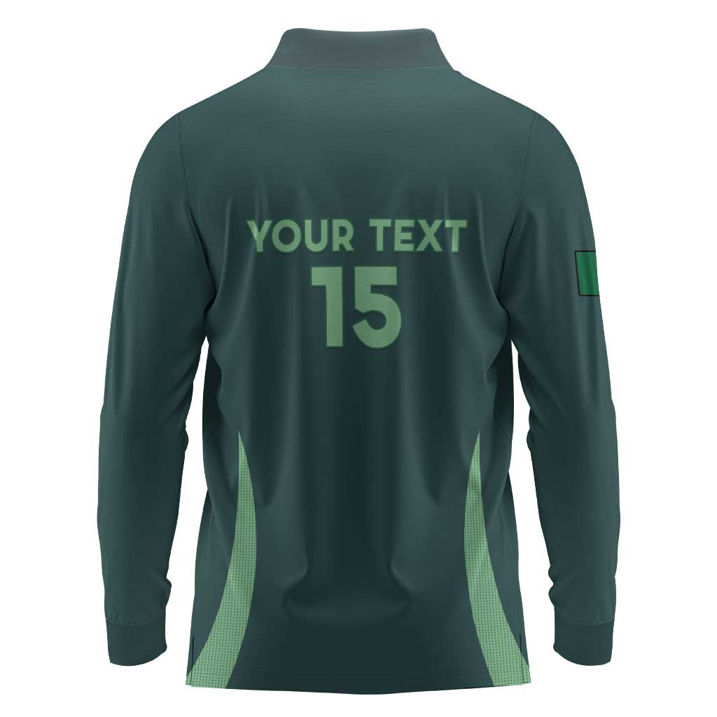 Algeria Football Custom Long Sleeve Polo Shirt Go Greens Go - African Pride