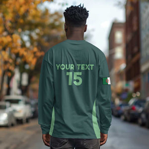 Algeria Football Custom Long Sleeve Shirt Go Greens Go - African Pride