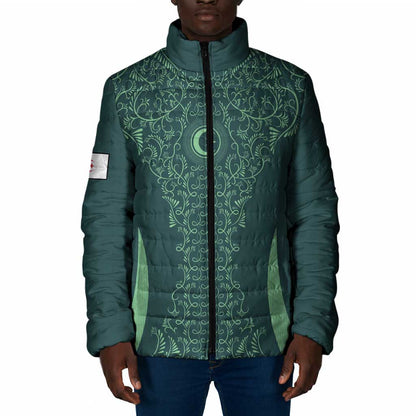 Custom Algeria Football Padded Jacket Come On Greens