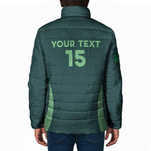 Custom Algeria Football Padded Jacket Come On Greens