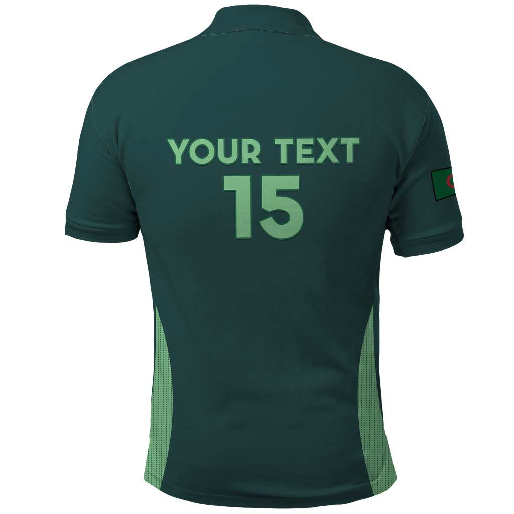 Algeria Football Custom Polo Shirt Go Greens Go - African Pride