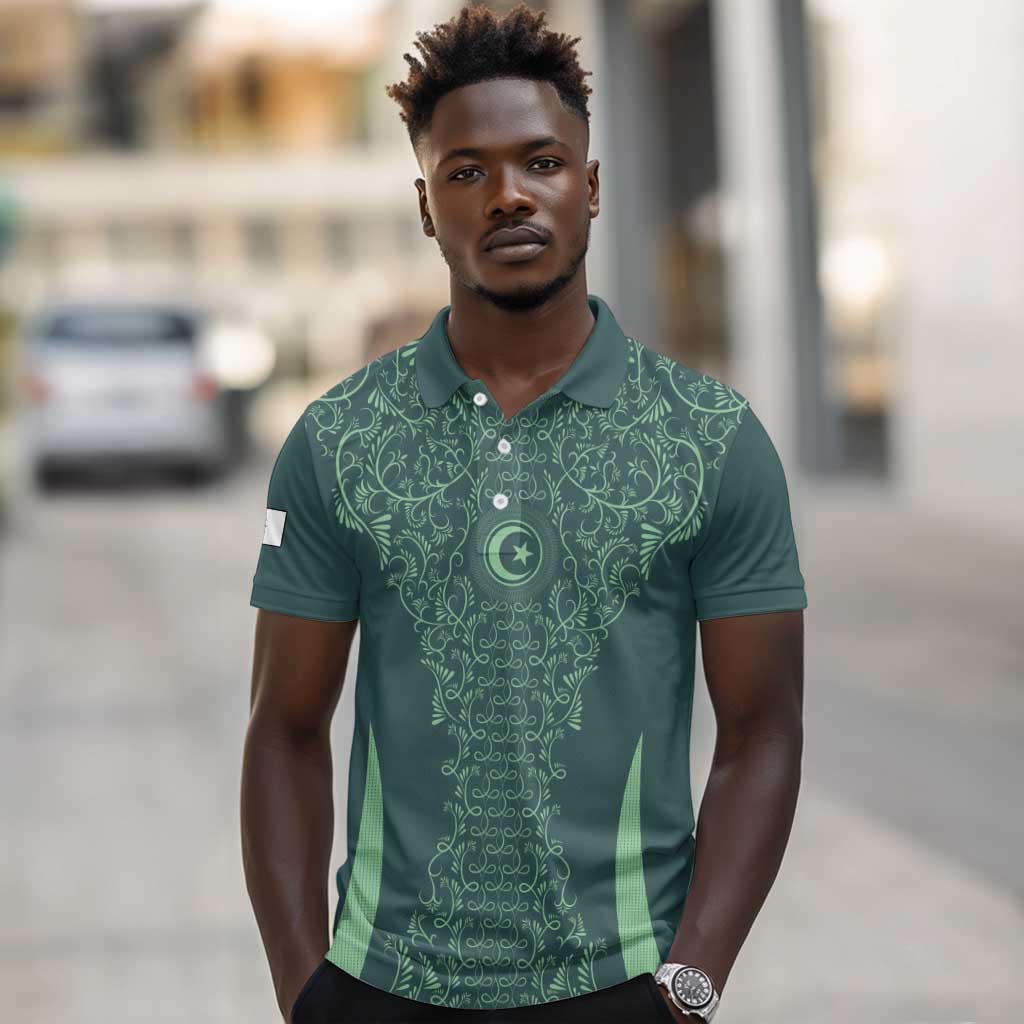 Algeria Football Custom Polo Shirt Go Greens Go - African Pride