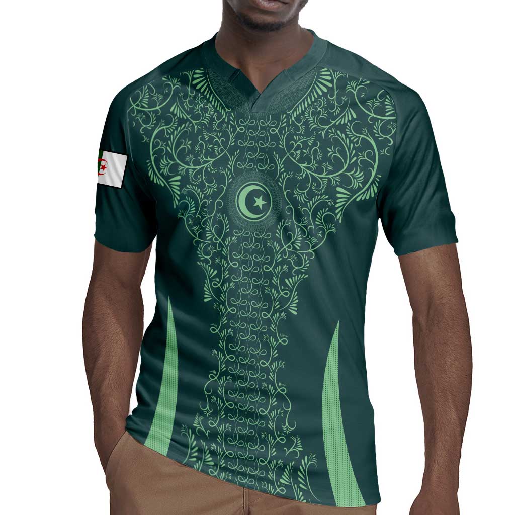 Algeria Football Custom Rugby Jersey Go Greens Go - African Pride