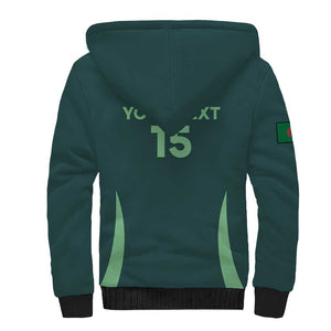 Algeria Football Custom Sherpa Hoodie Go Greens Go - African Pride