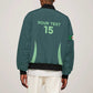 Algeria Football Custom Sleeve Zip Bomber Jacket Go Greens Go - African Pride