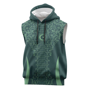 Algeria Football Custom Sleeveless Hoodie Go Greens Go - African Pride