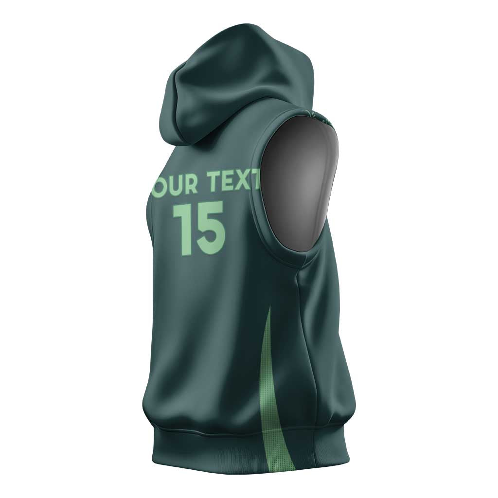 Algeria Football Custom Sleeveless Hoodie Go Greens Go - African Pride