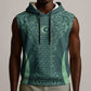 Algeria Football Custom Sleeveless Hoodie Go Greens Go - African Pride
