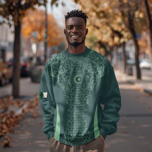 Algeria Football Custom Sweatshirt Go Greens Go - African Pride