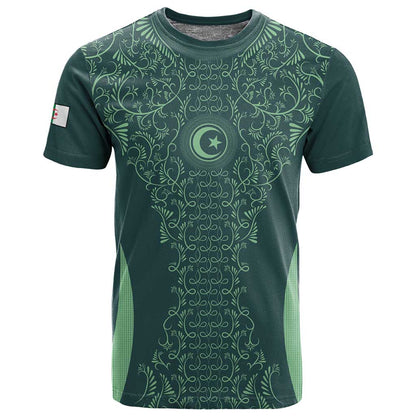Algeria Football Custom T shirt Go Greens Go - African Pride