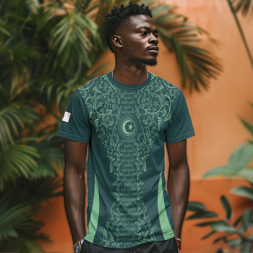 Algeria Football Custom T shirt Go Greens Go - African Pride
