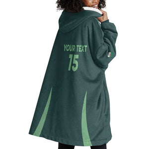 Algeria Football Custom Wearable Blanket Hoodie Go Greens Go - African Pride
