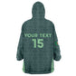 Algeria Football Custom Wearable Blanket Hoodie Go Greens Go - African Pride