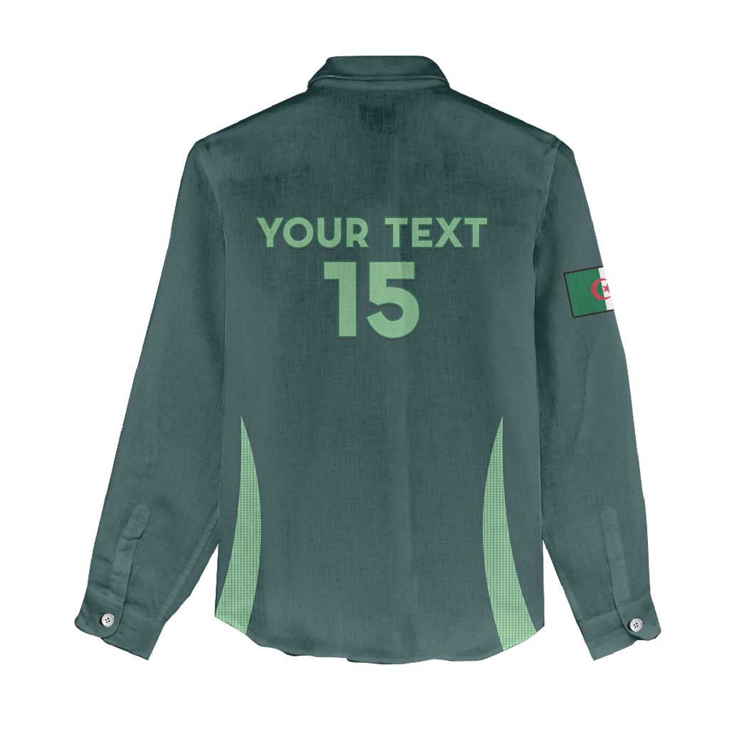 Algeria Football Custom Women Casual Shirt Go Greens Go - African Pride