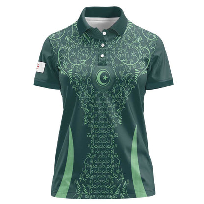 Algeria Football Custom Women Polo Shirt Go Greens Go - African Pride