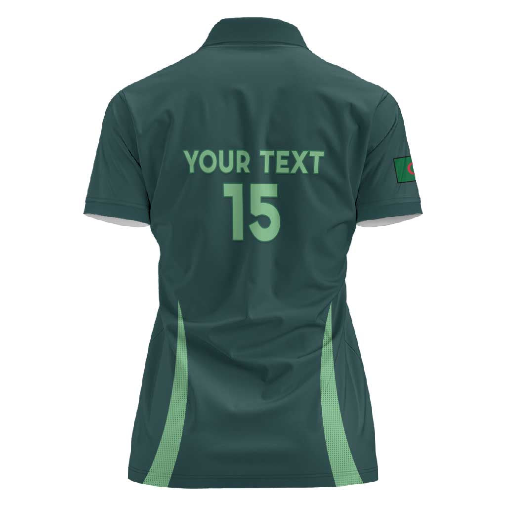Algeria Football Custom Women Polo Shirt Go Greens Go - African Pride