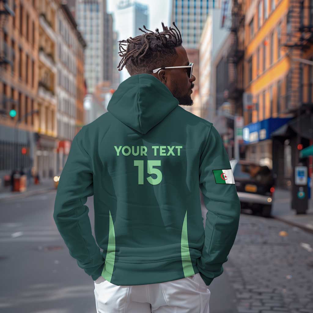 Algeria Football Custom Zip Hoodie Go Greens Go - African Pride
