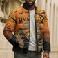 Personalized Halloween Egypt Mummy Bomber Puffer Jacket Trick or Treat