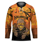 Personalized Halloween Egypt Mummy Hockey Jersey Trick or Treat